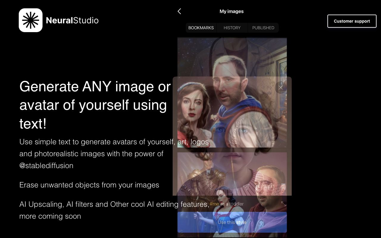 NeuralStudio — website screenshot