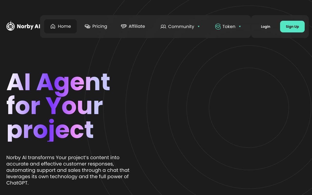 Norby — website screenshot