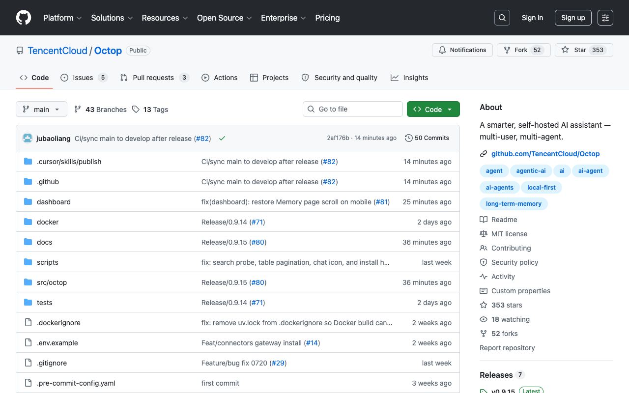 Octop — website screenshot