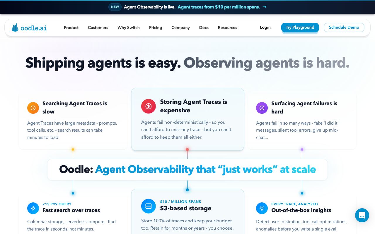 Oodle.ai — website screenshot