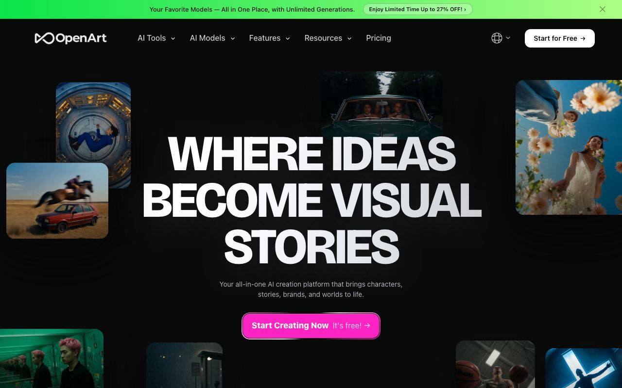 OpenArt — website screenshot