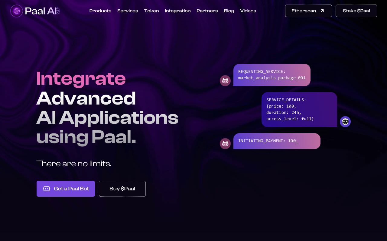 Paal AI — website screenshot