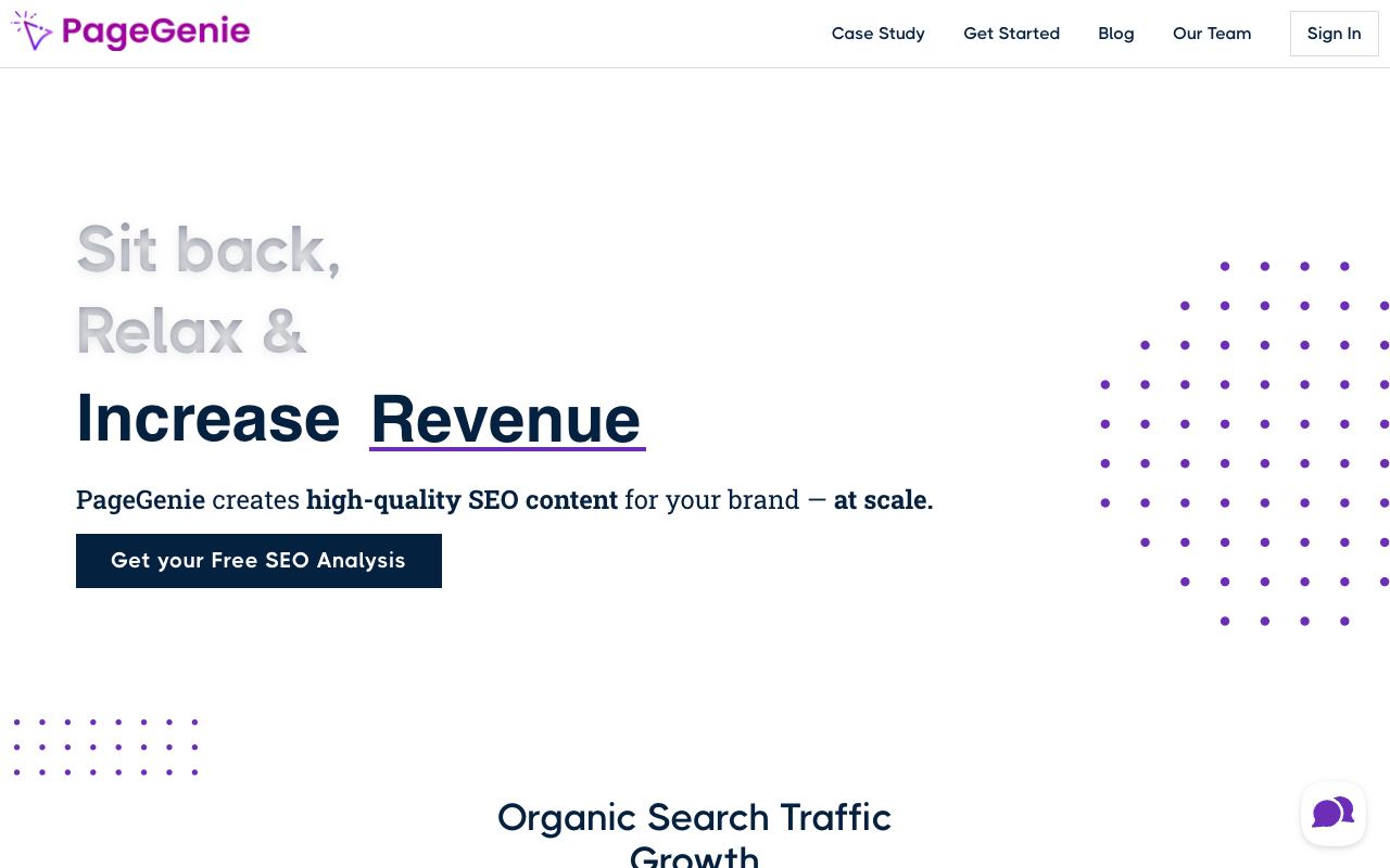 PageGenie — website screenshot