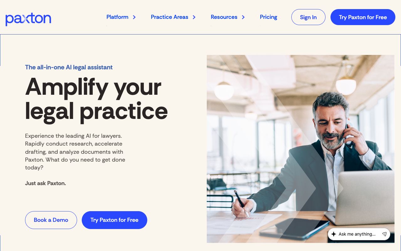 Paxton AI — website screenshot