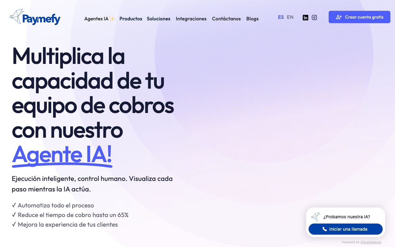 Paymefy — website screenshot