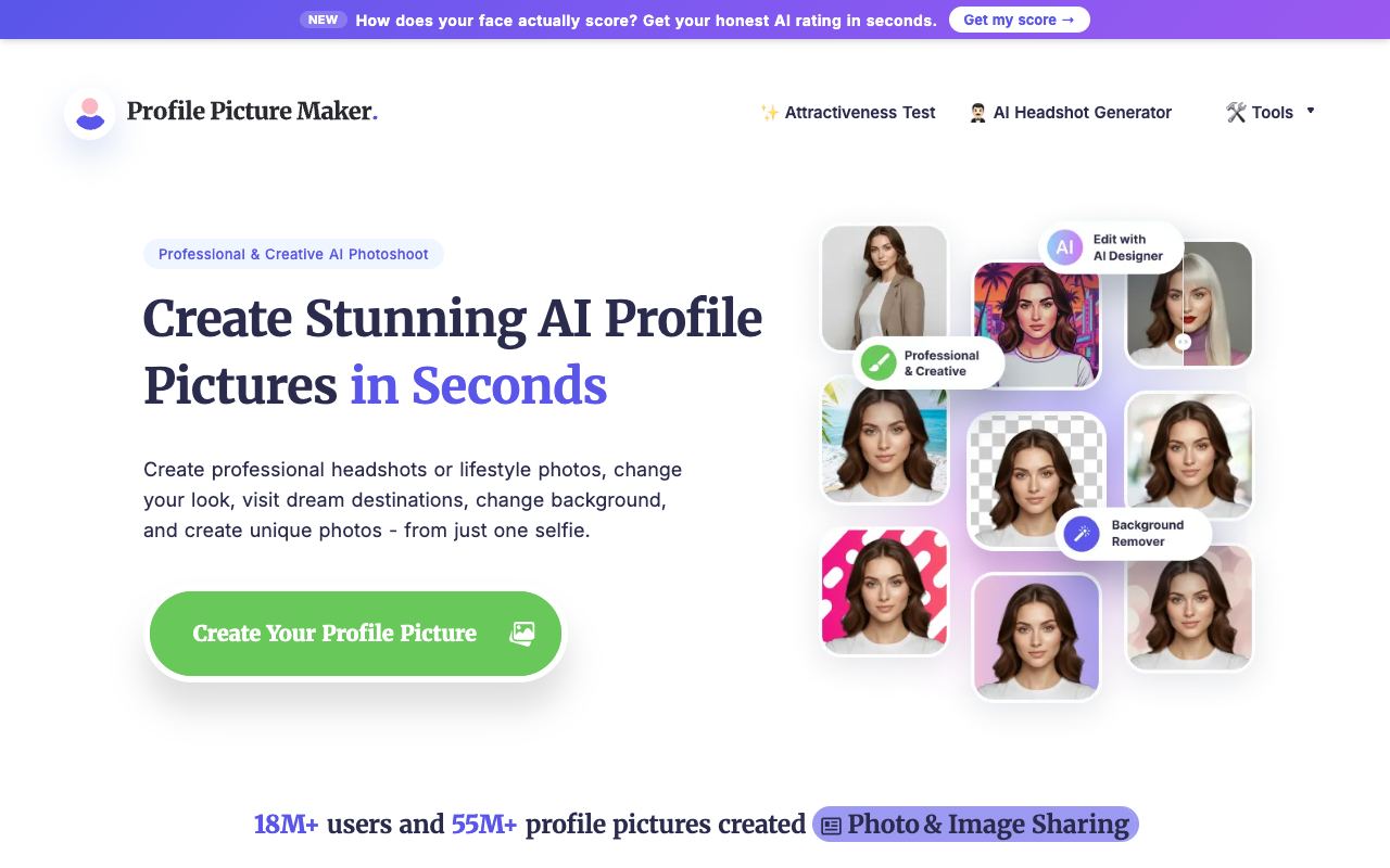 PFPMaker — website screenshot