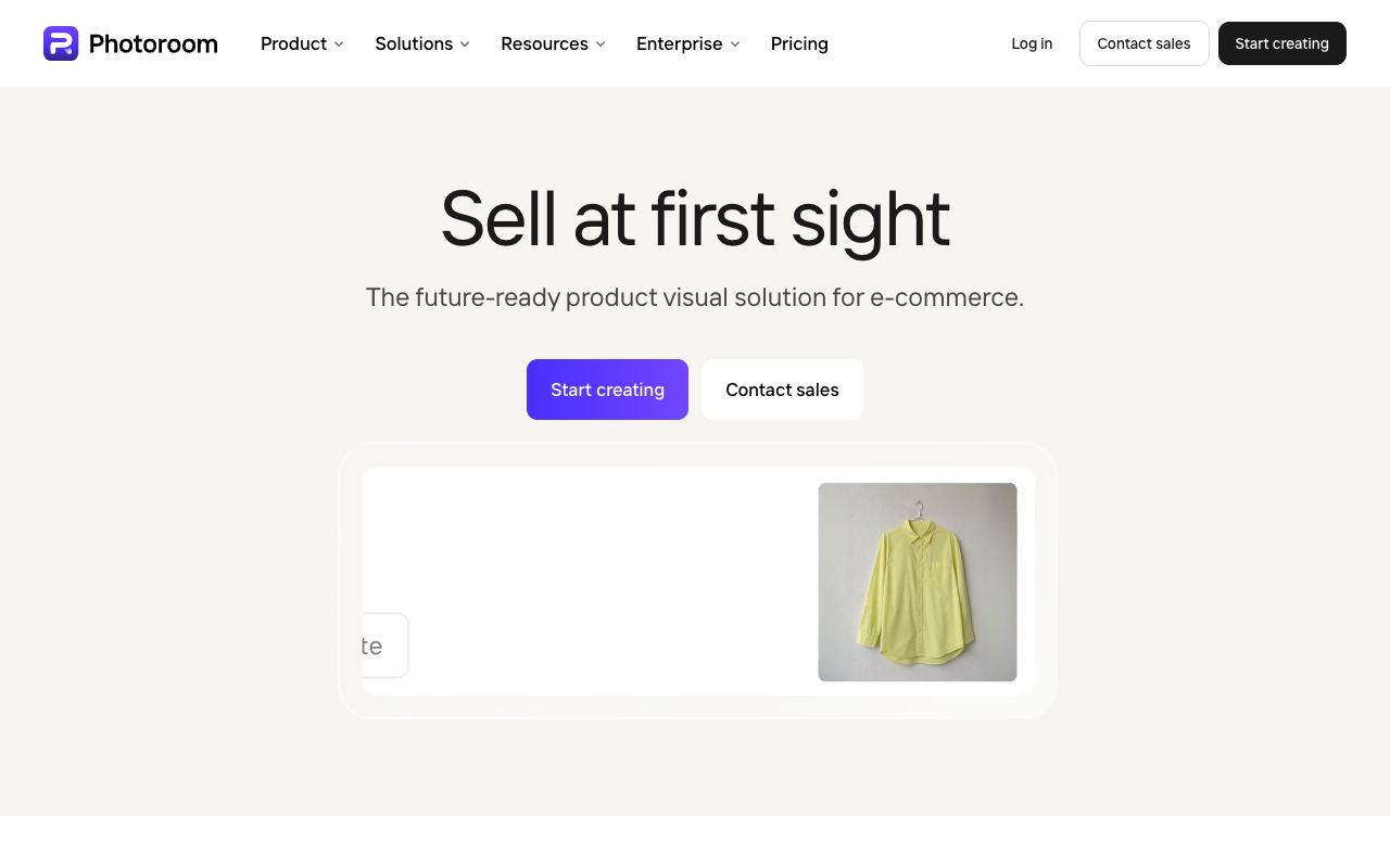 Photoroom — website screenshot