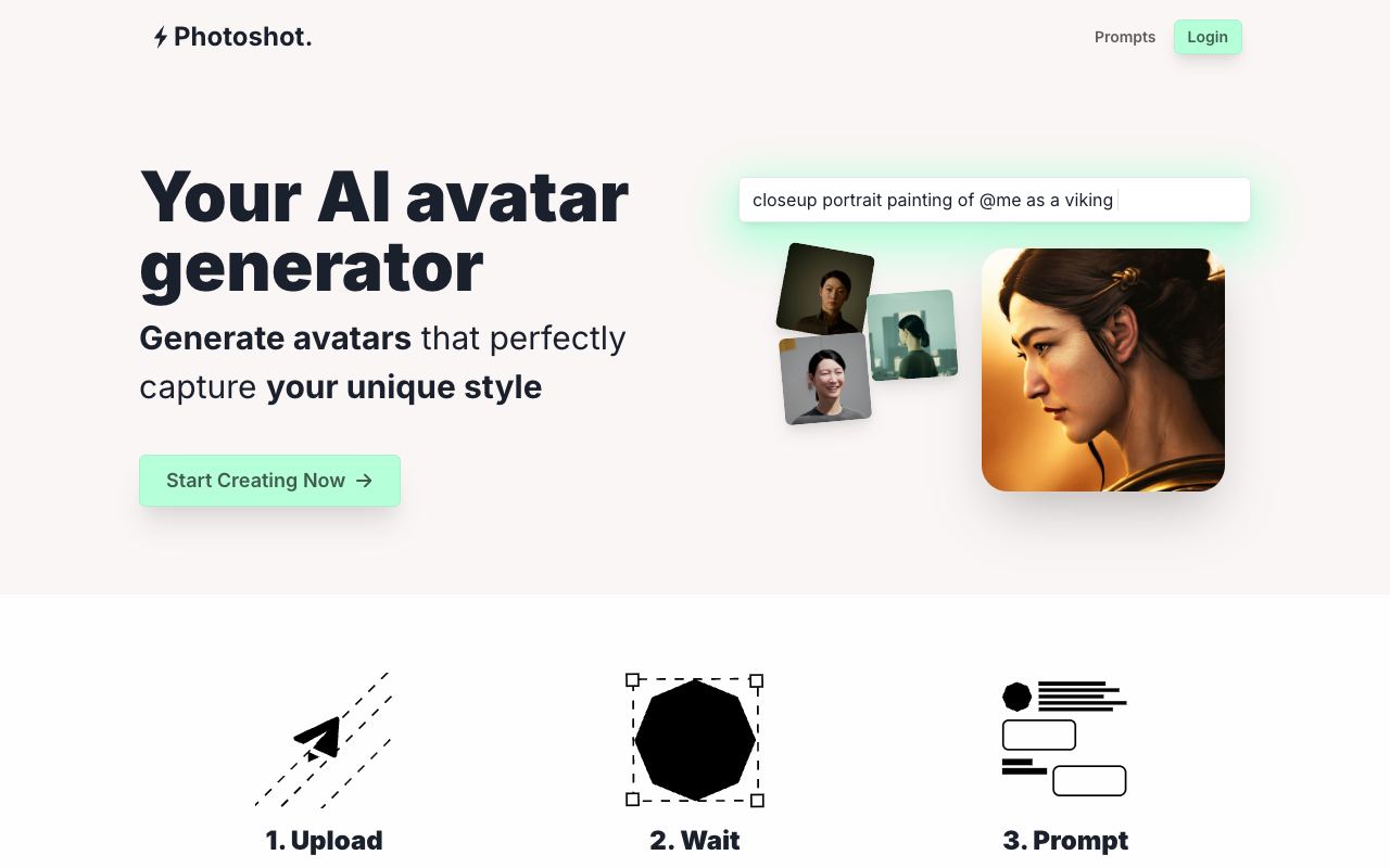 Photoshot — website screenshot