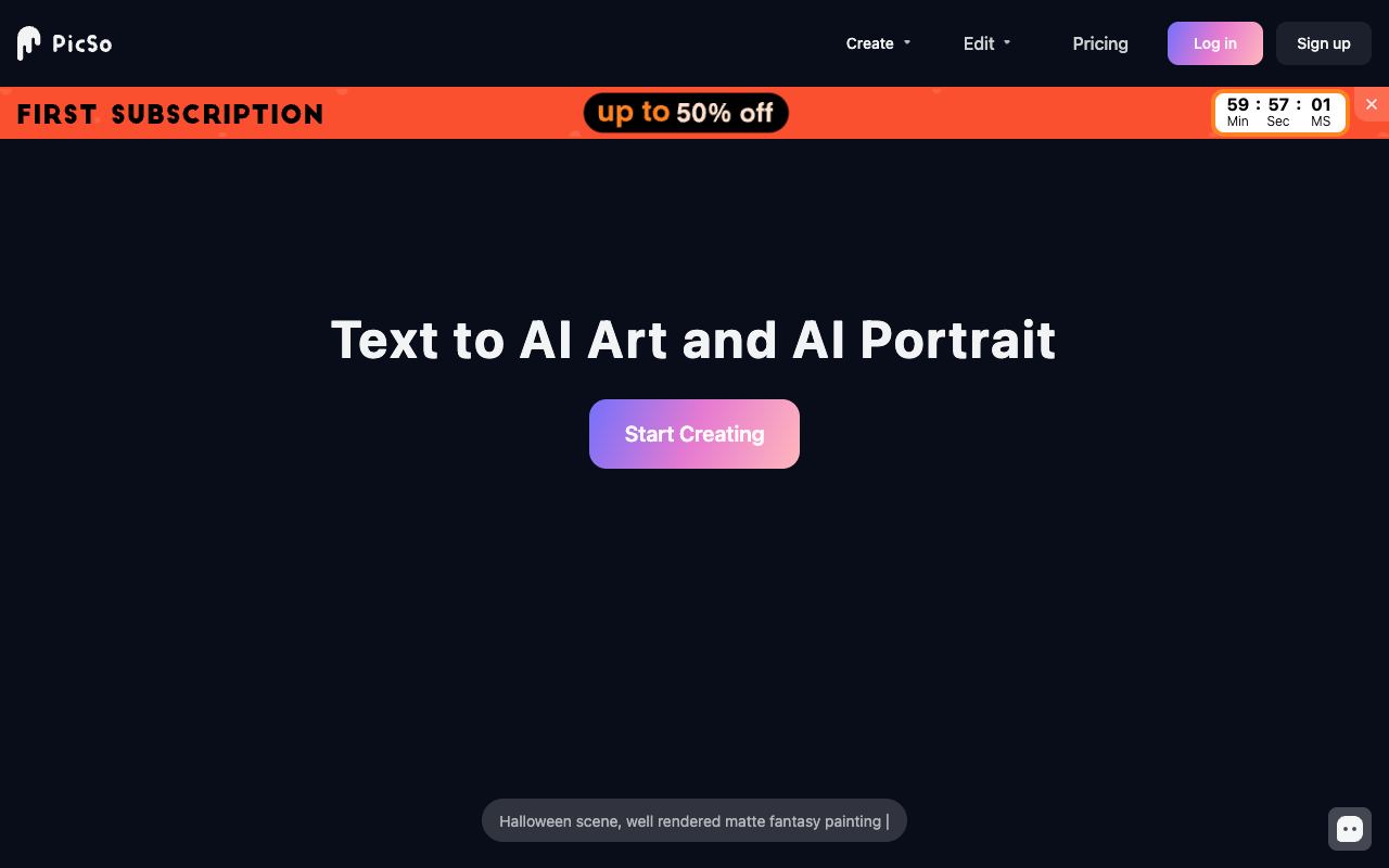 PicSo — website screenshot
