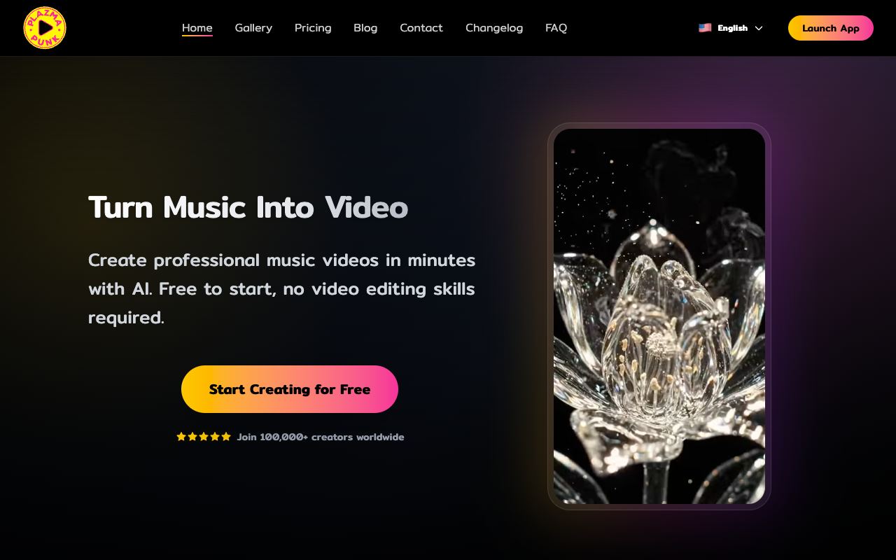 Plazmapunk — website screenshot