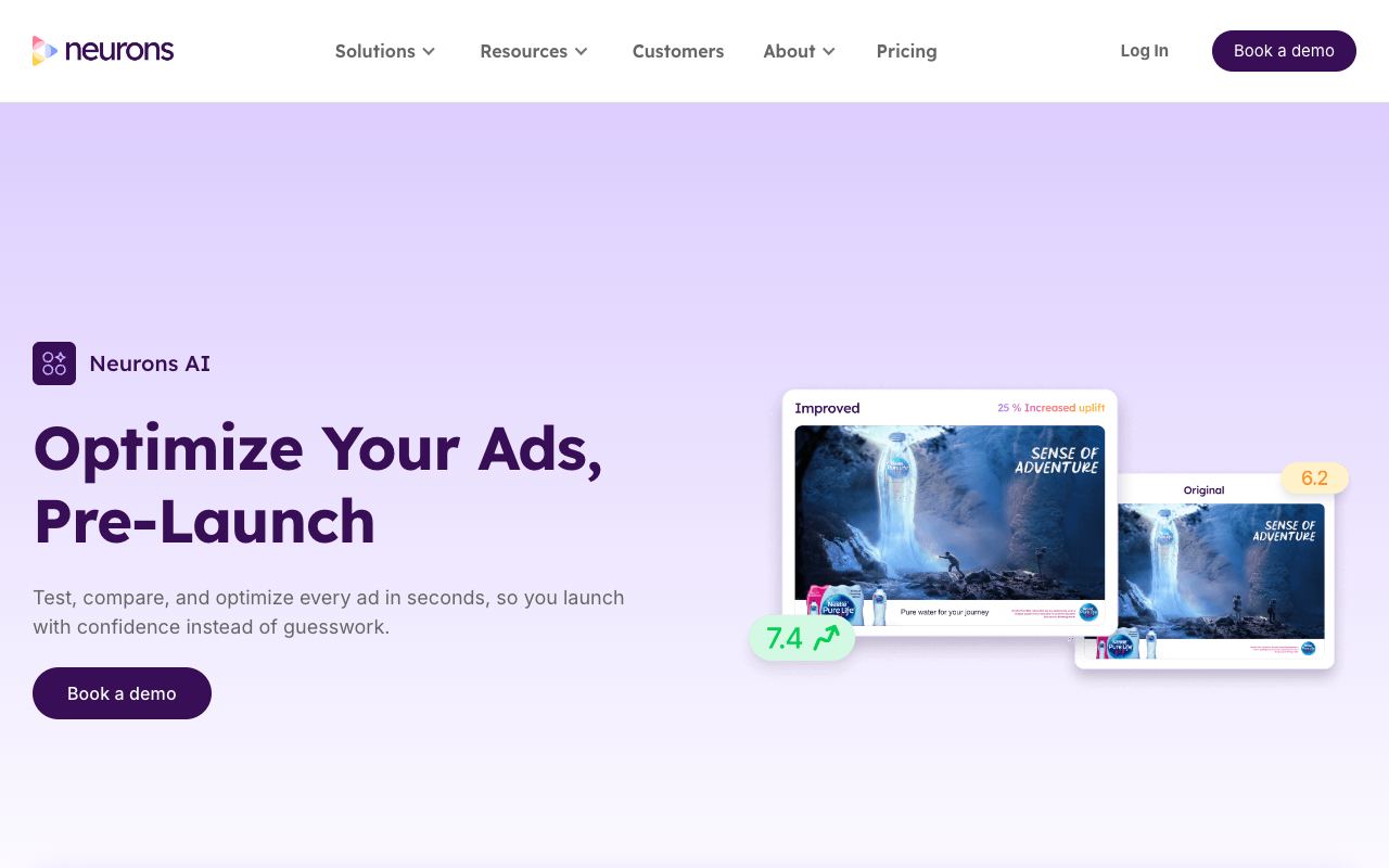 Neurons AI — website screenshot