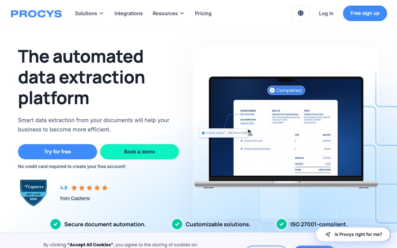 Procys — website screenshot