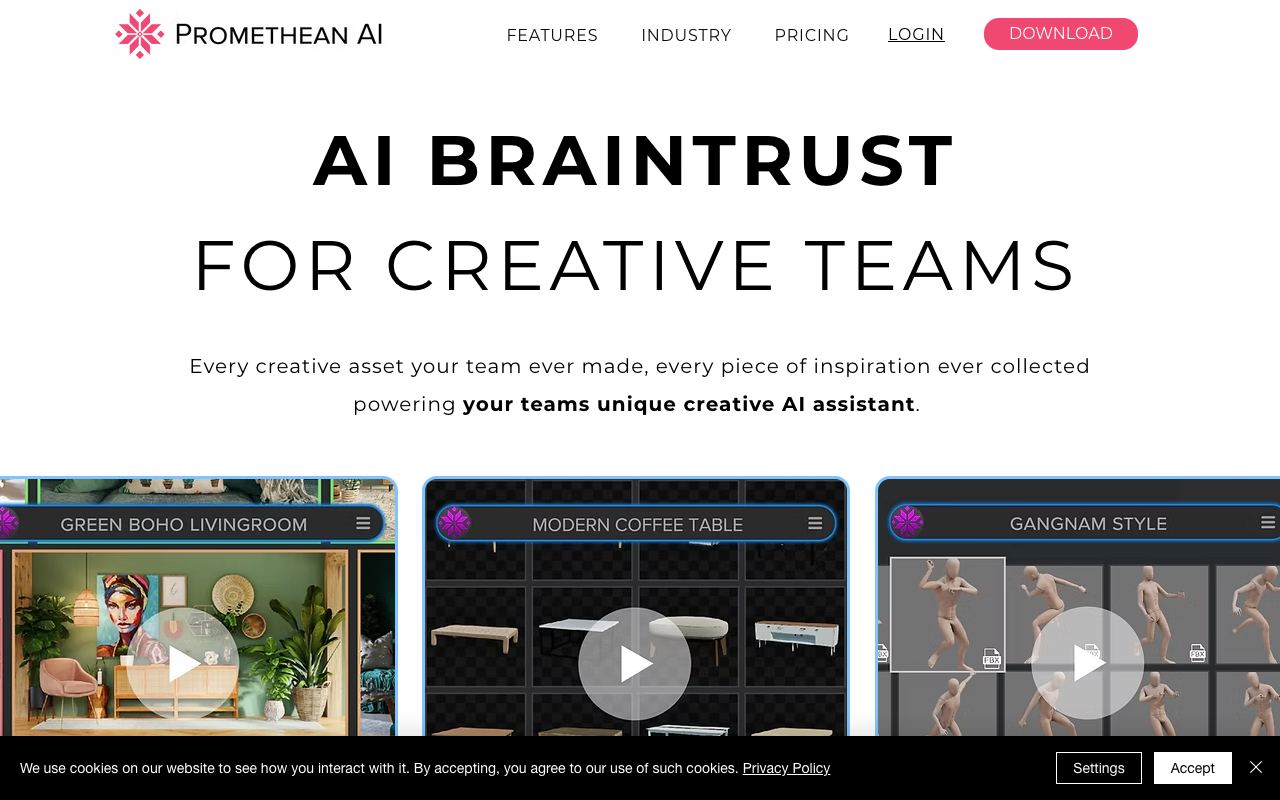 Promethean AI — website screenshot