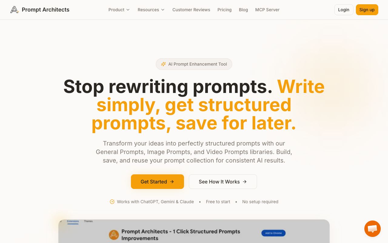 Prompt Architects — site ekran görüntüsü