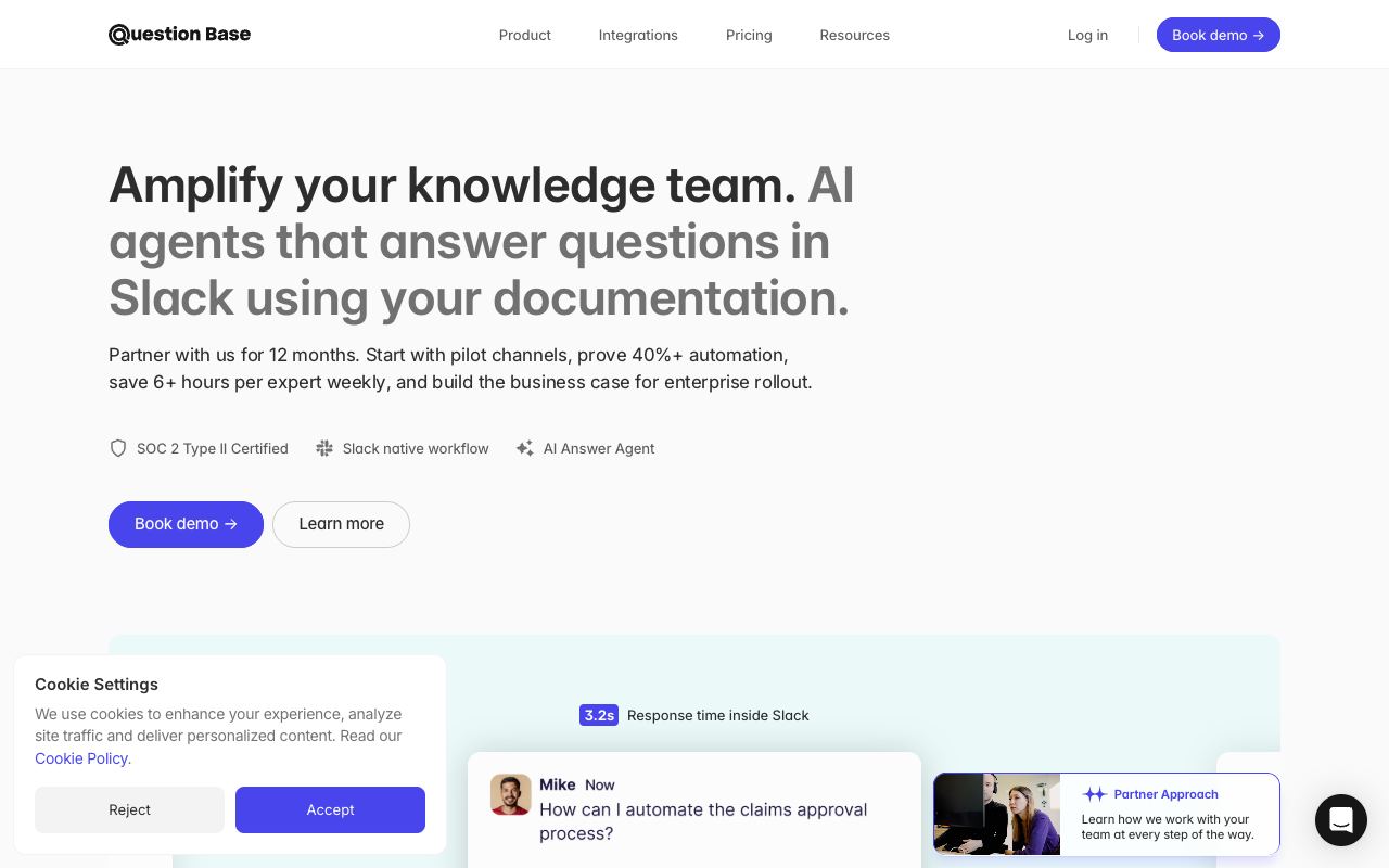 Question Base — website screenshot