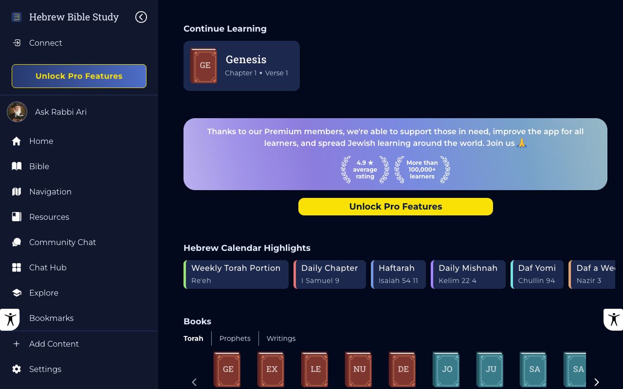 Rabbi Ari — website screenshot