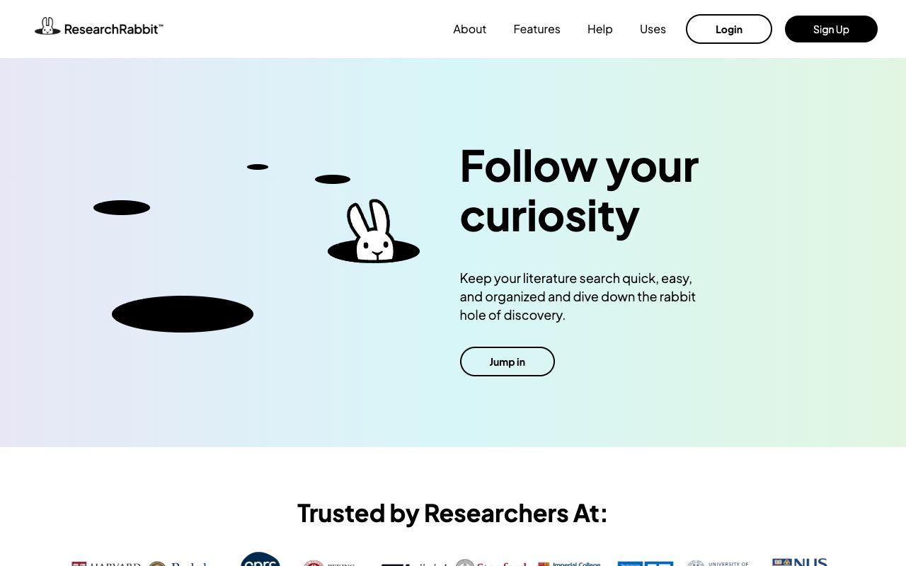 ResearchRabbit — website screenshot