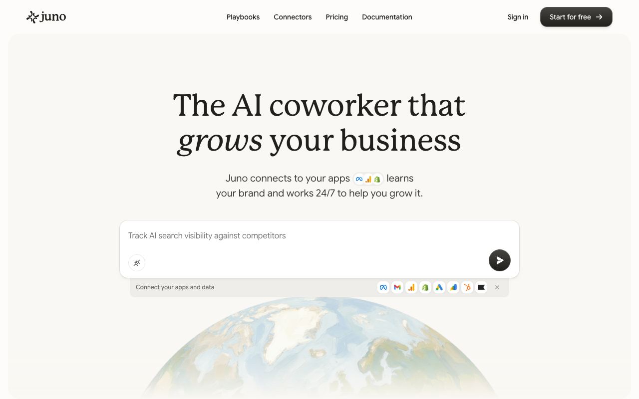 Juno — website screenshot