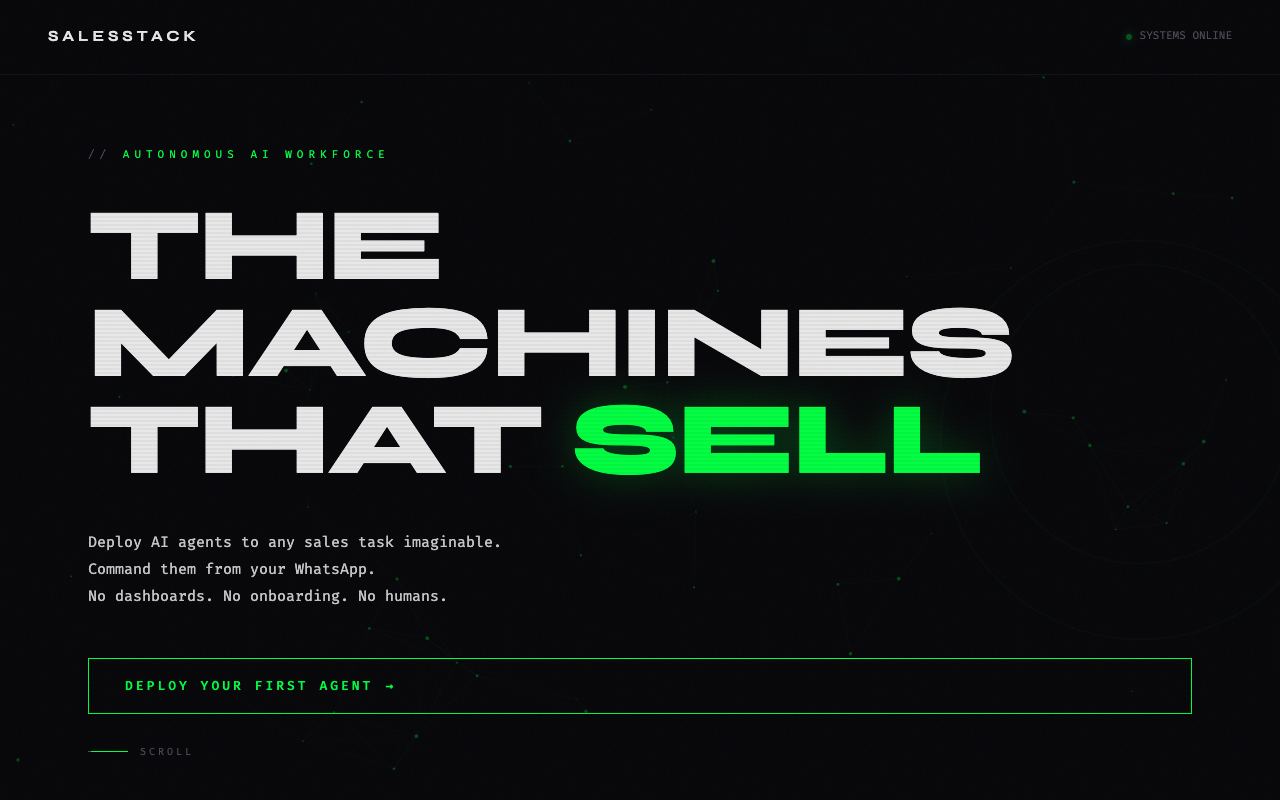 Sales Stack — website screenshot