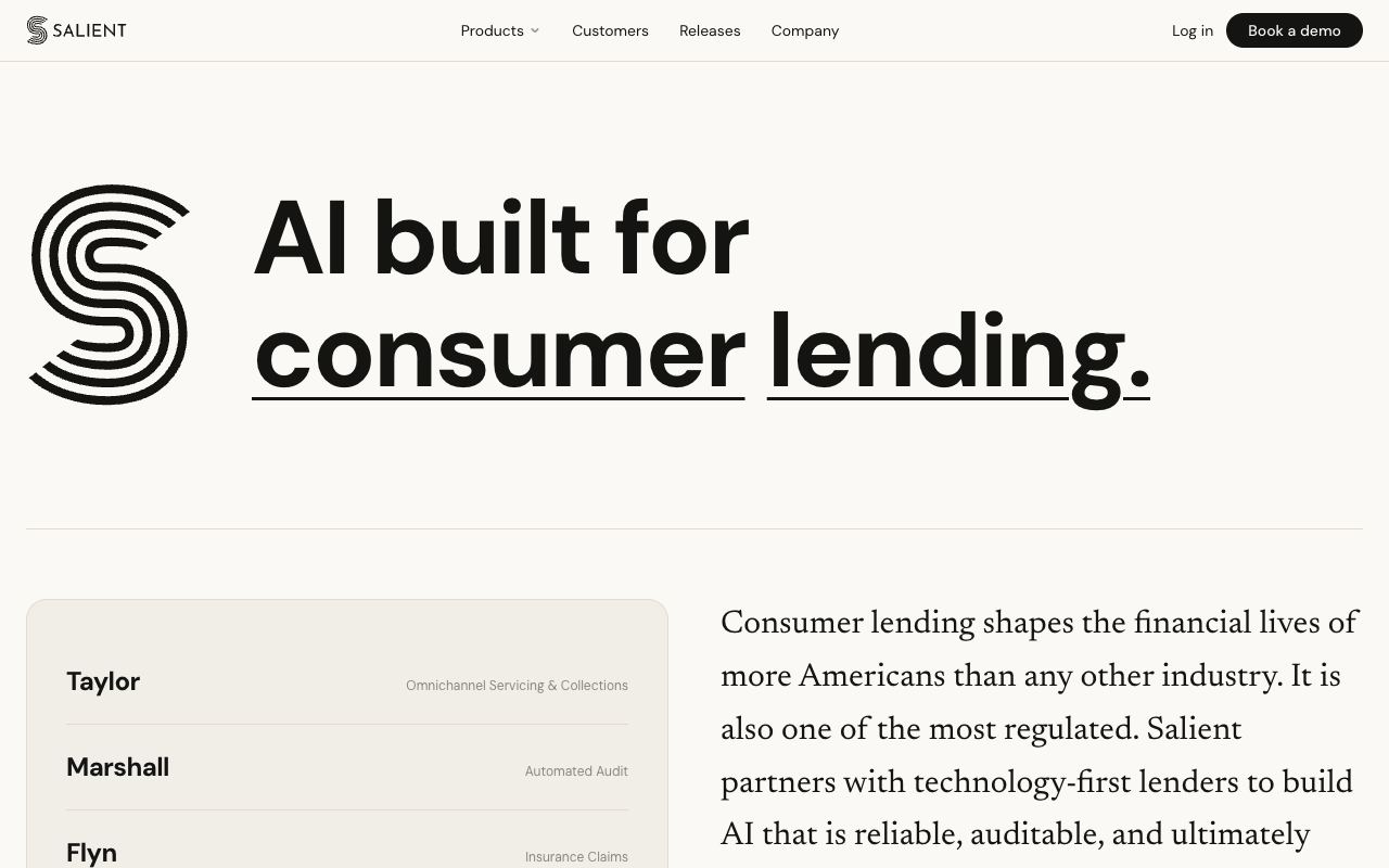 Salient — website screenshot