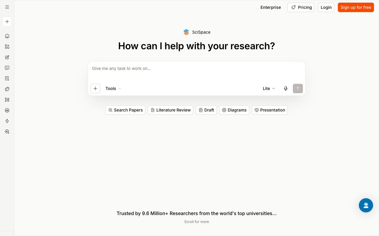 Scispace — website screenshot