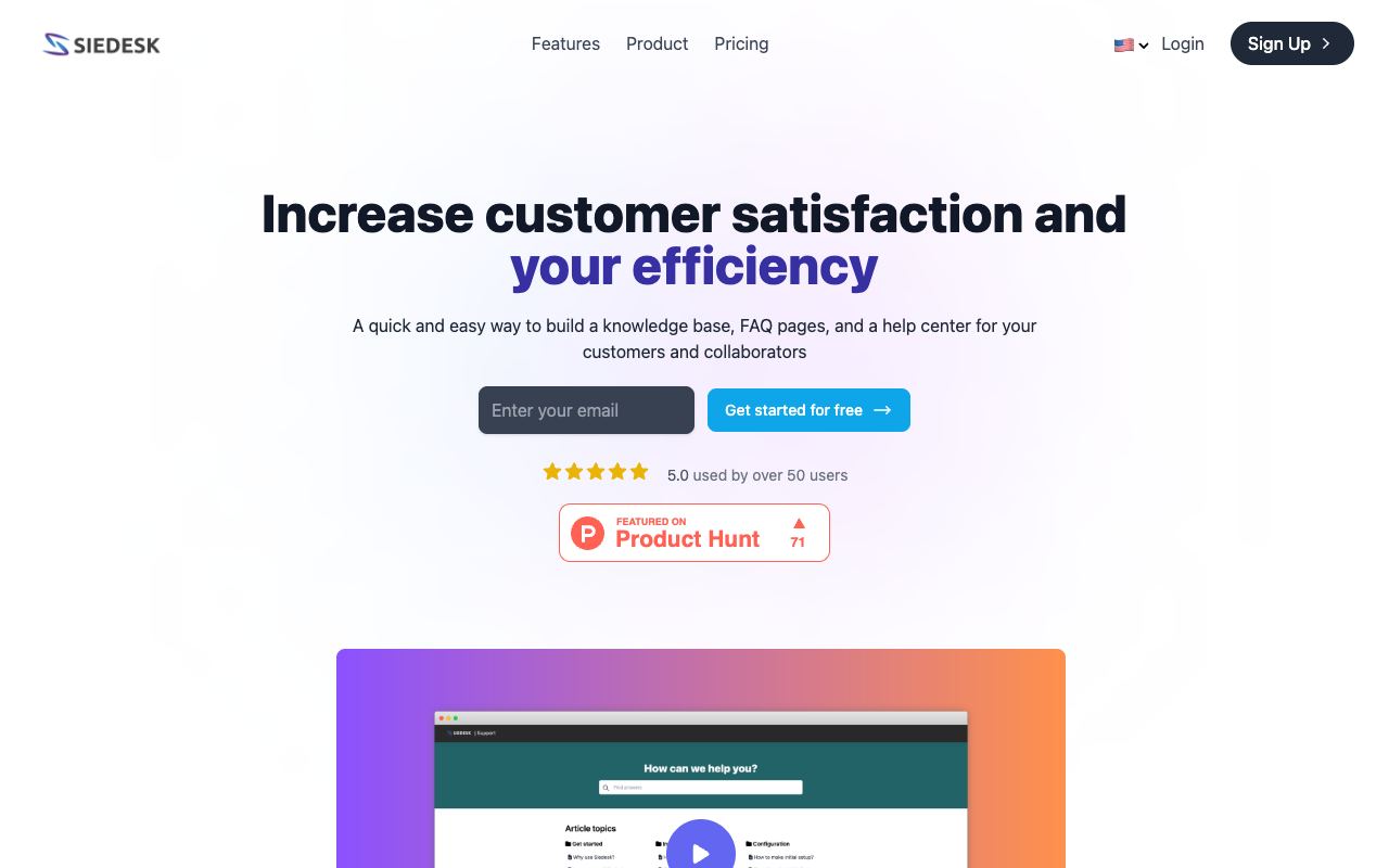 Siedesk — website screenshot