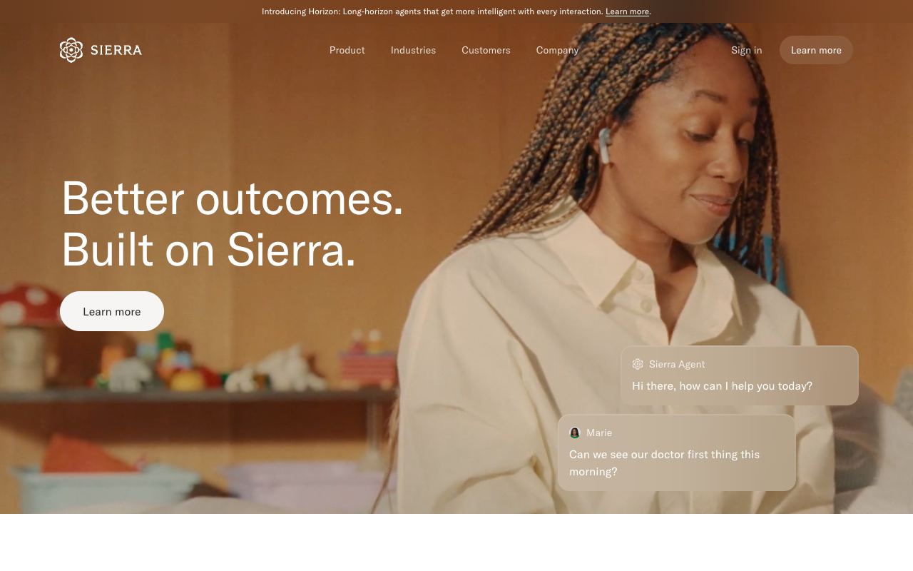 Sierra — website screenshot