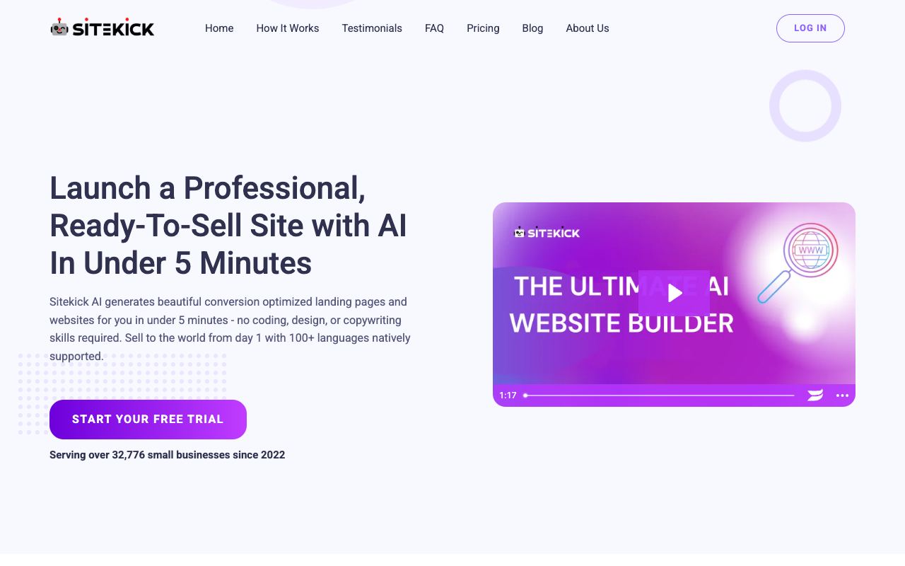 Sitekick — website screenshot