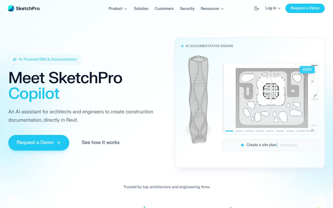 SketchPro AI — site ekran görüntüsü