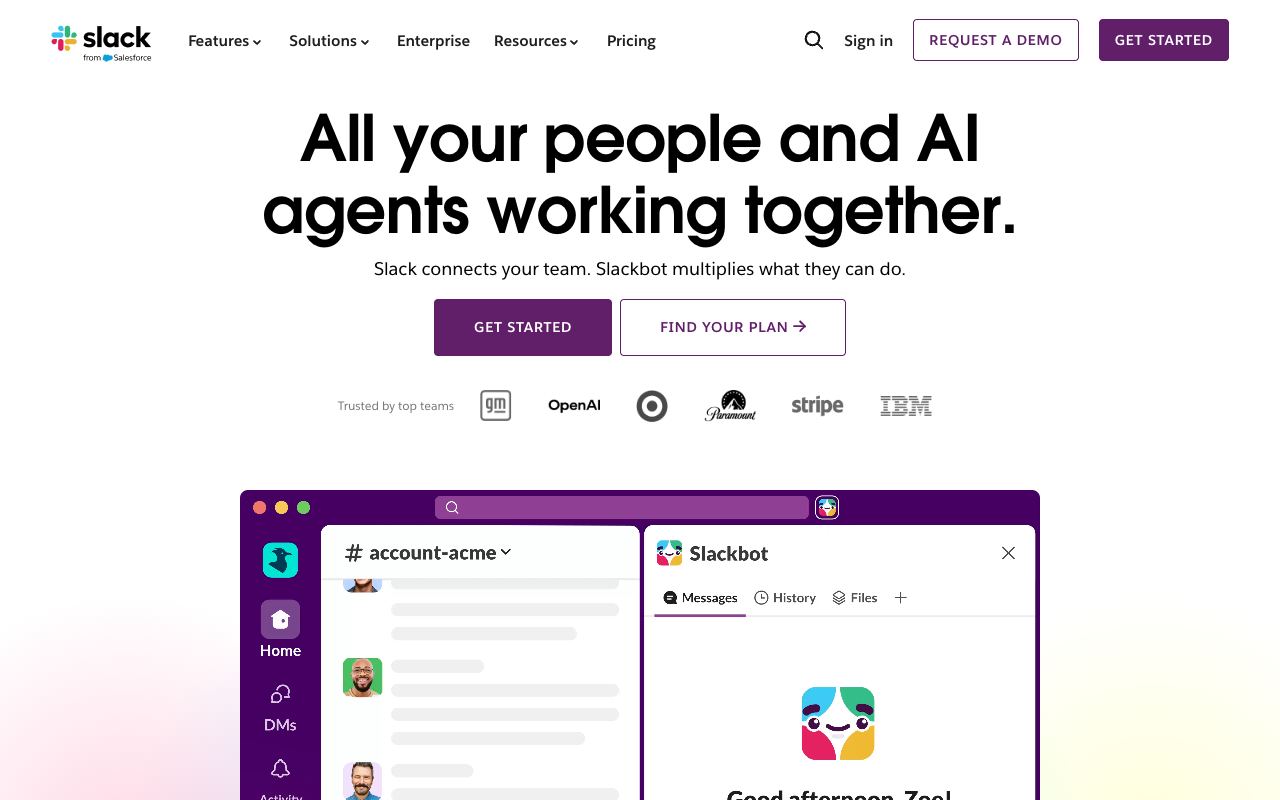 Slack — website screenshot