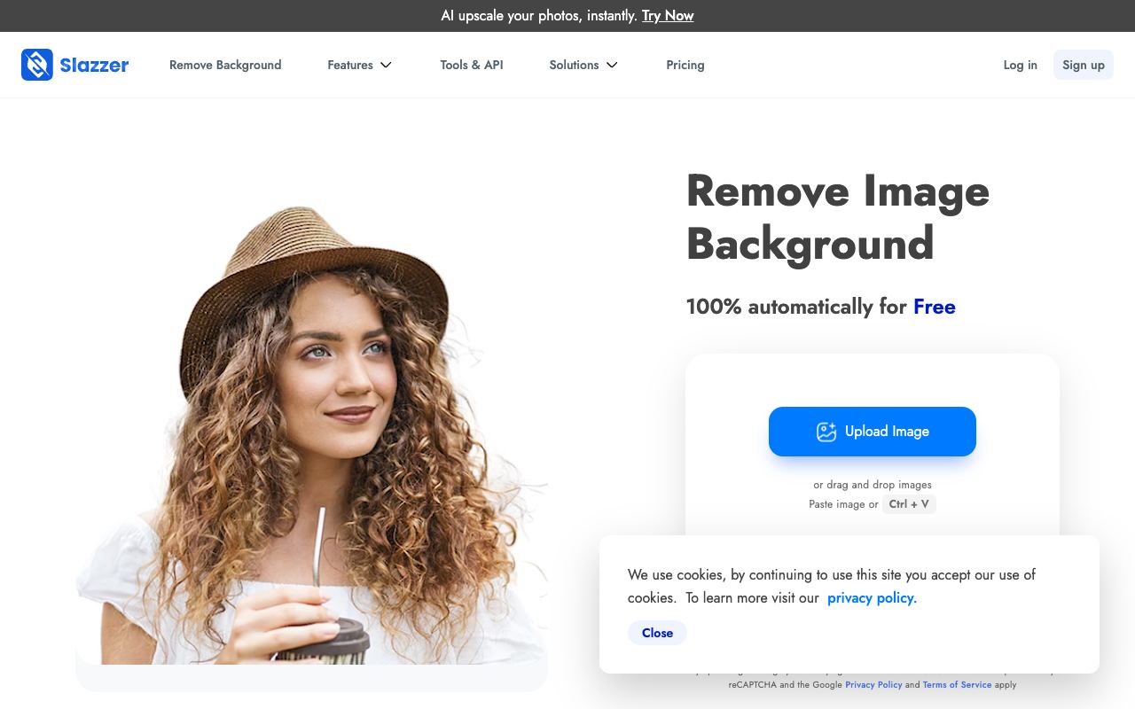 Slazzer — website screenshot