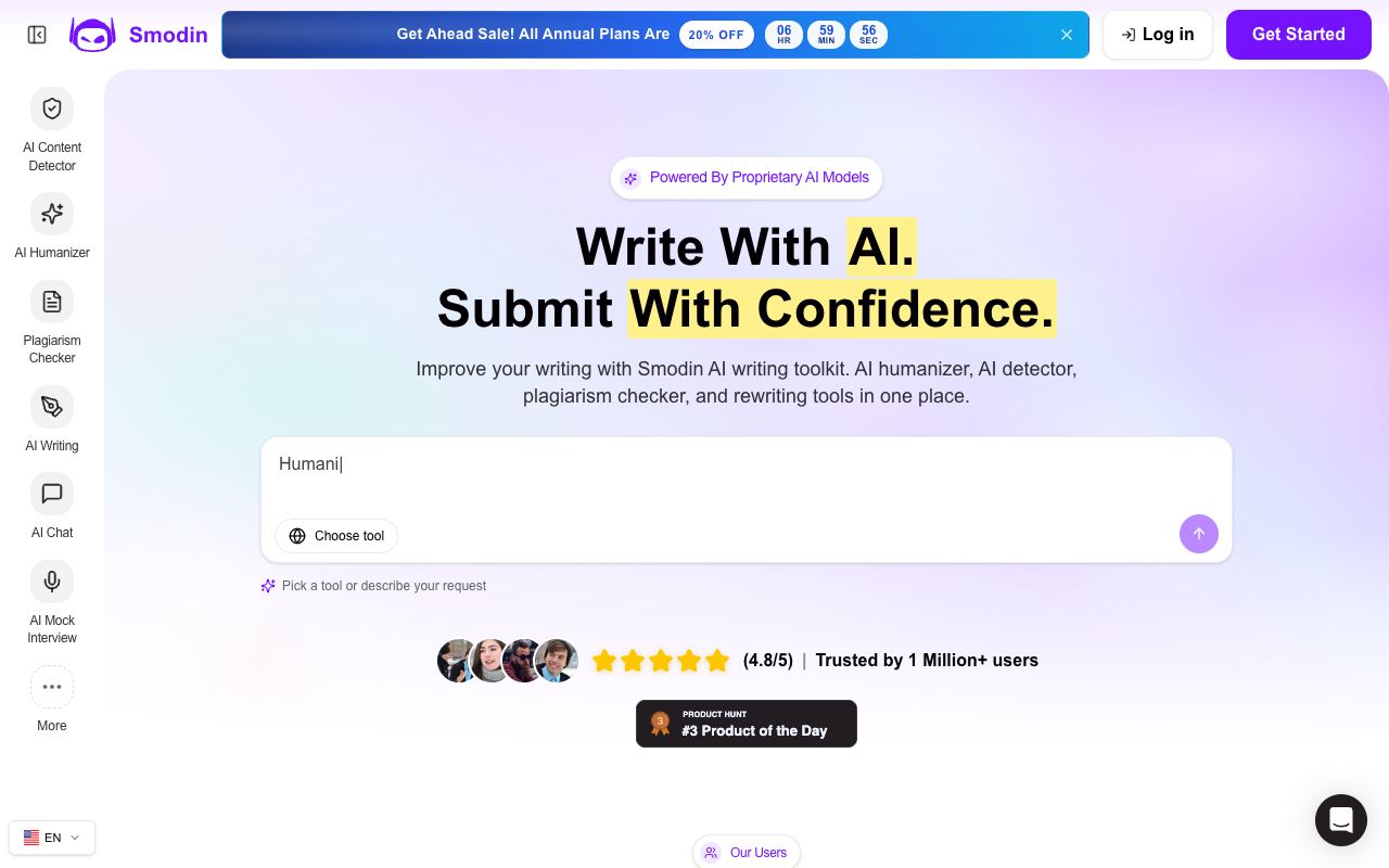 Smodin — website screenshot