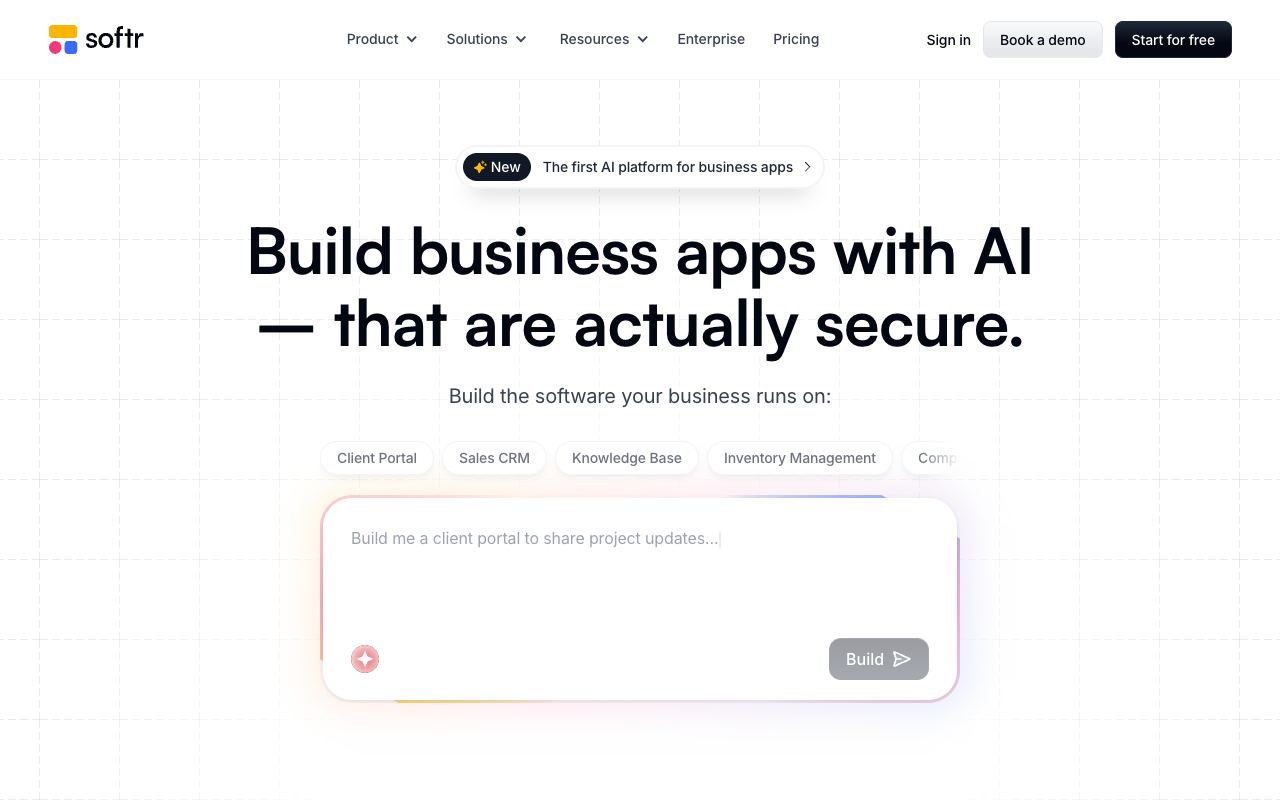 Softr — website screenshot