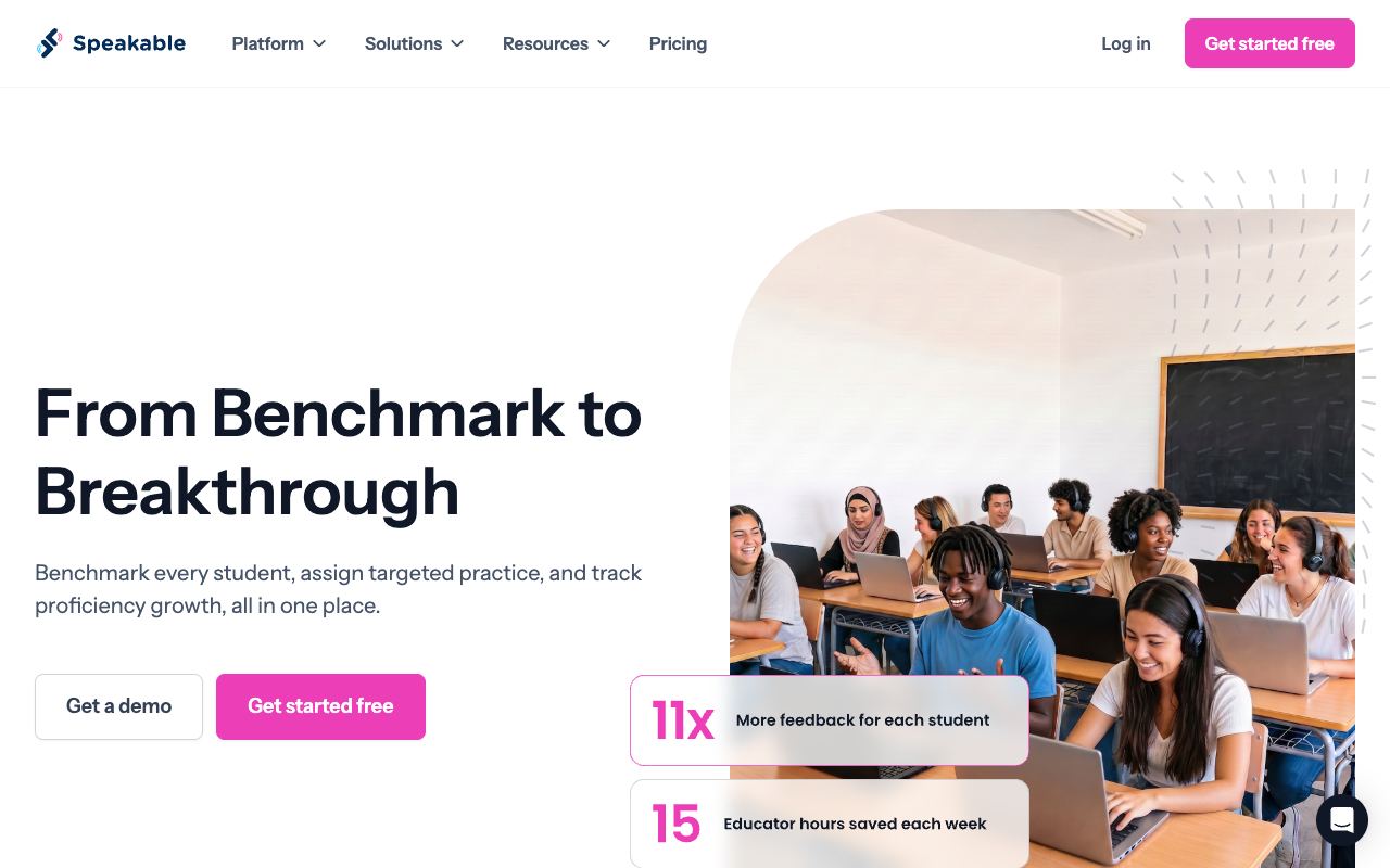 Speakable — website screenshot