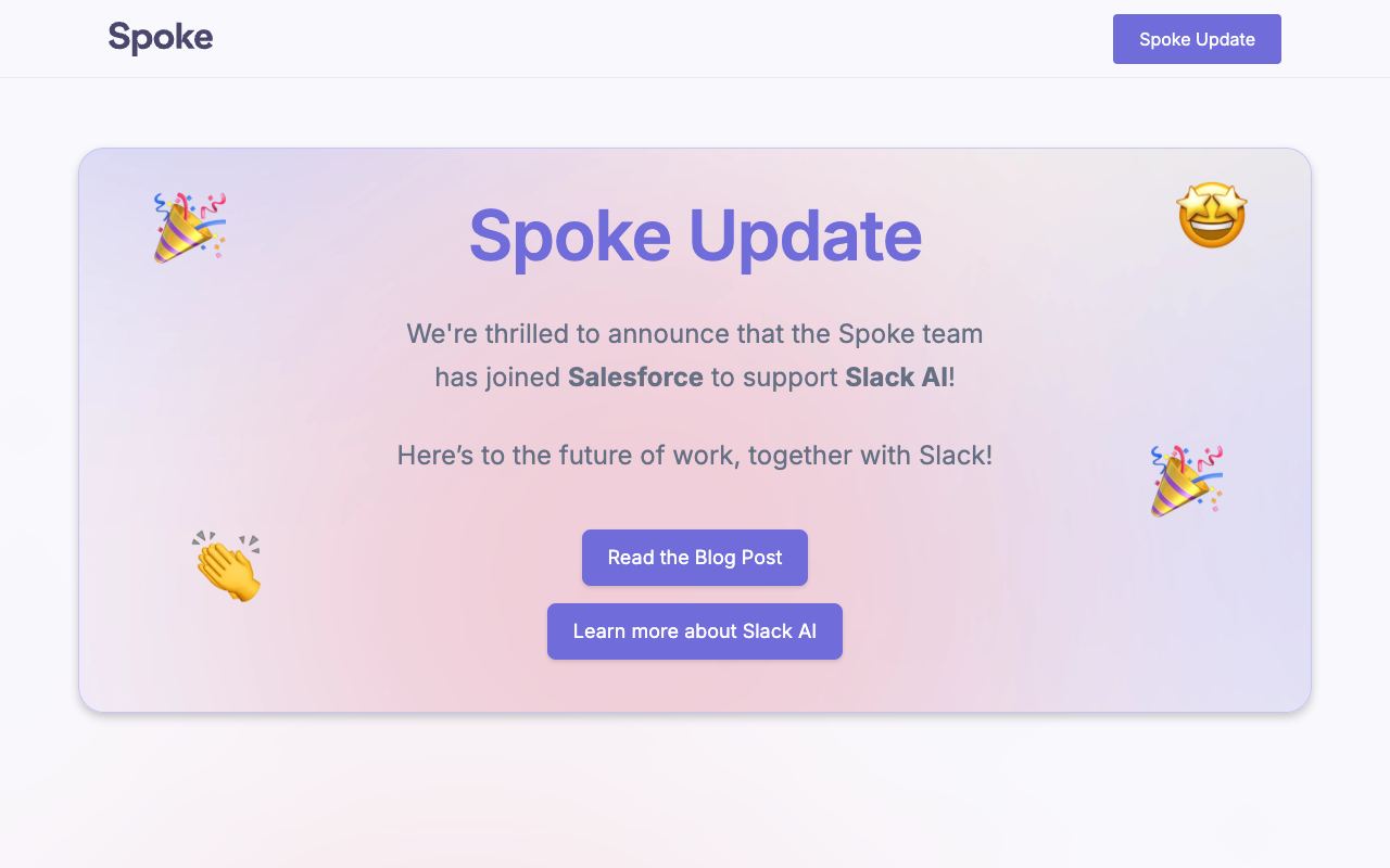 Spoke.ai — website screenshot
