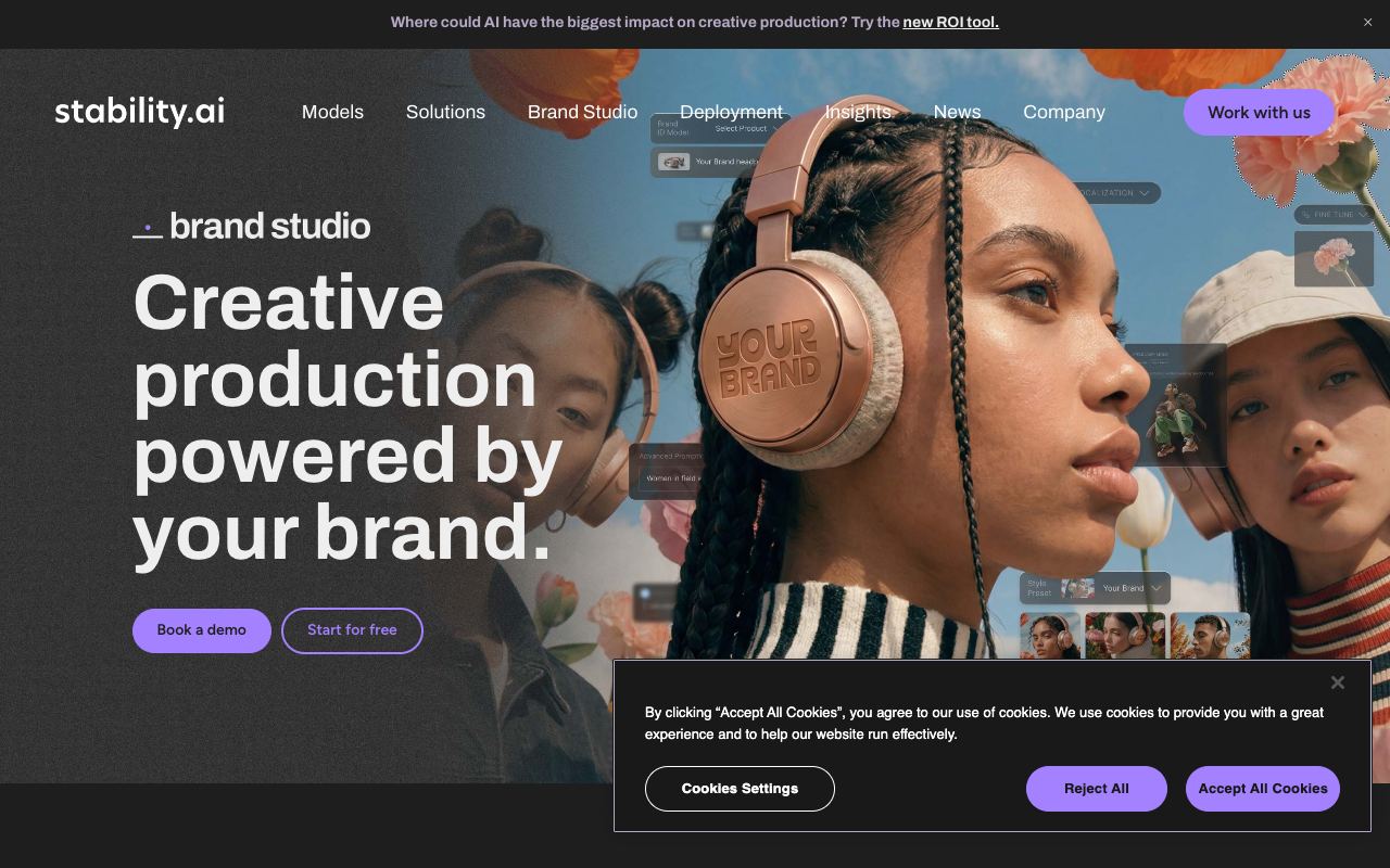 Stable Diffusion — website screenshot