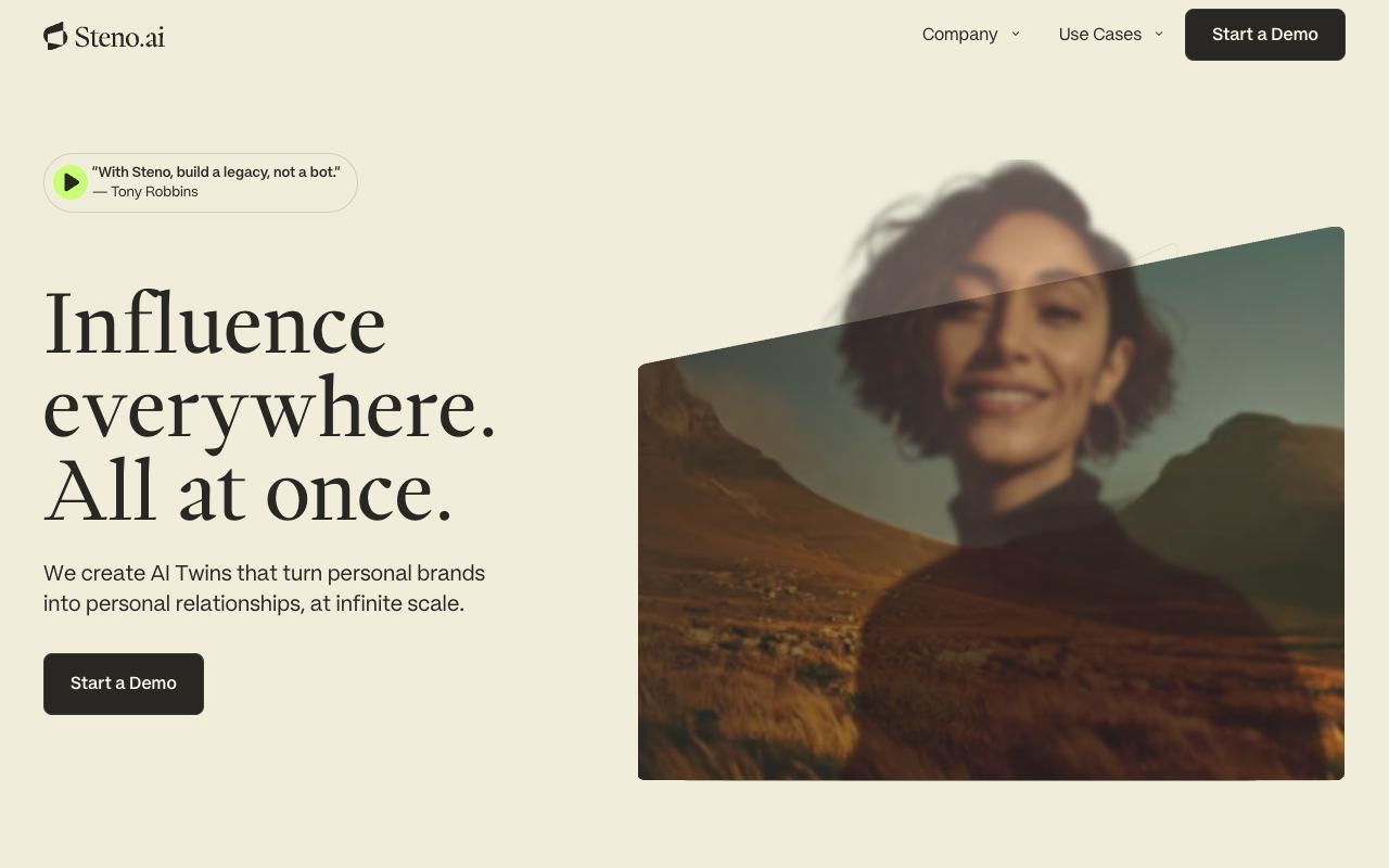 Steno — website screenshot