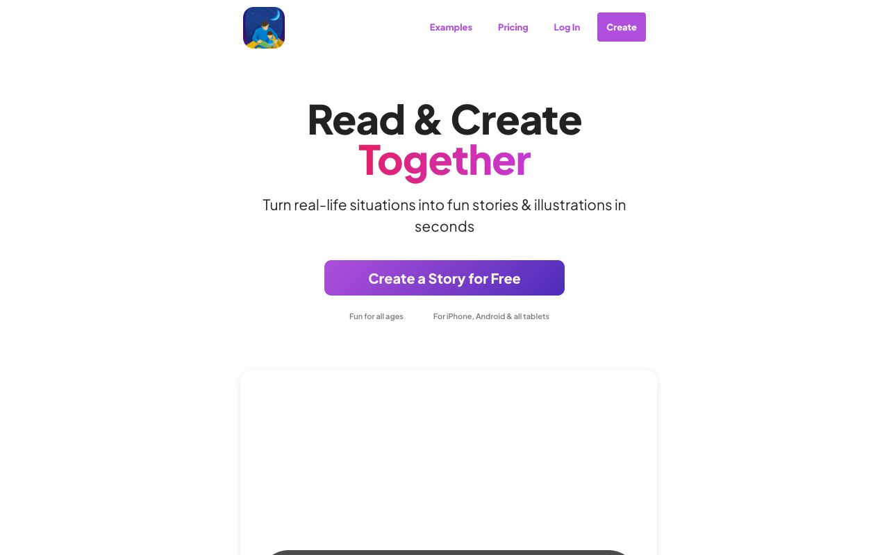 StoriesForKids — website screenshot