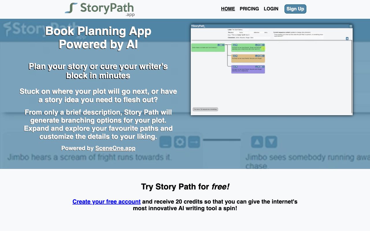 Story Path — website screenshot