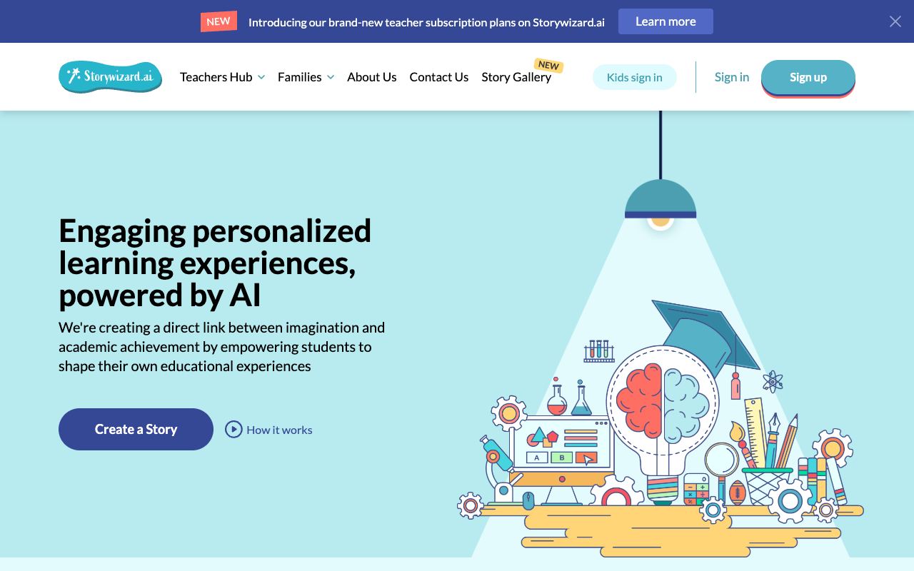 Storywizard — website screenshot