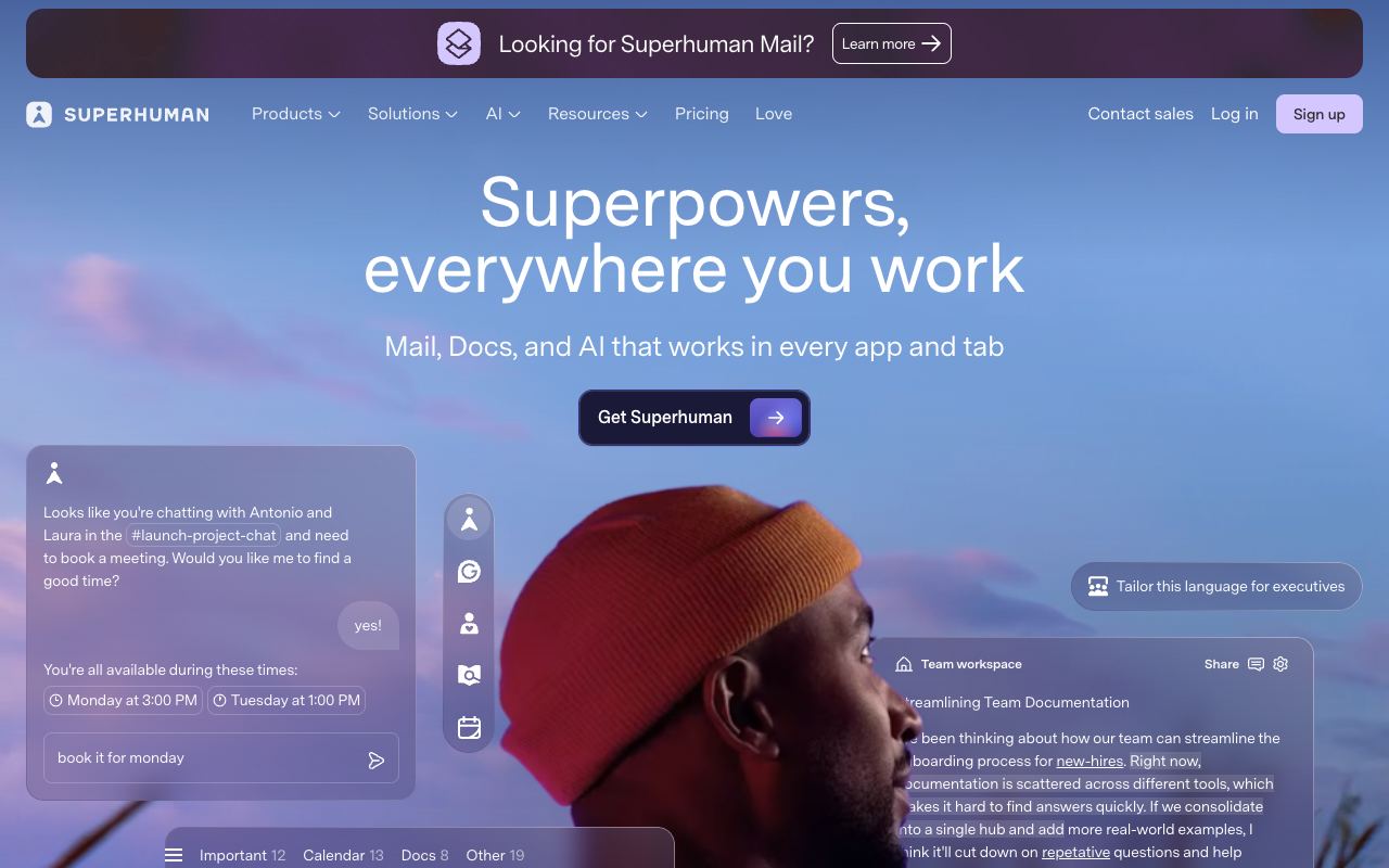 Superhuman — website screenshot
