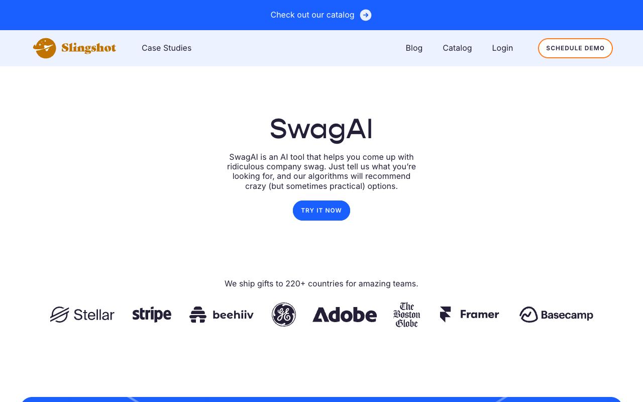 SwagAI — website screenshot