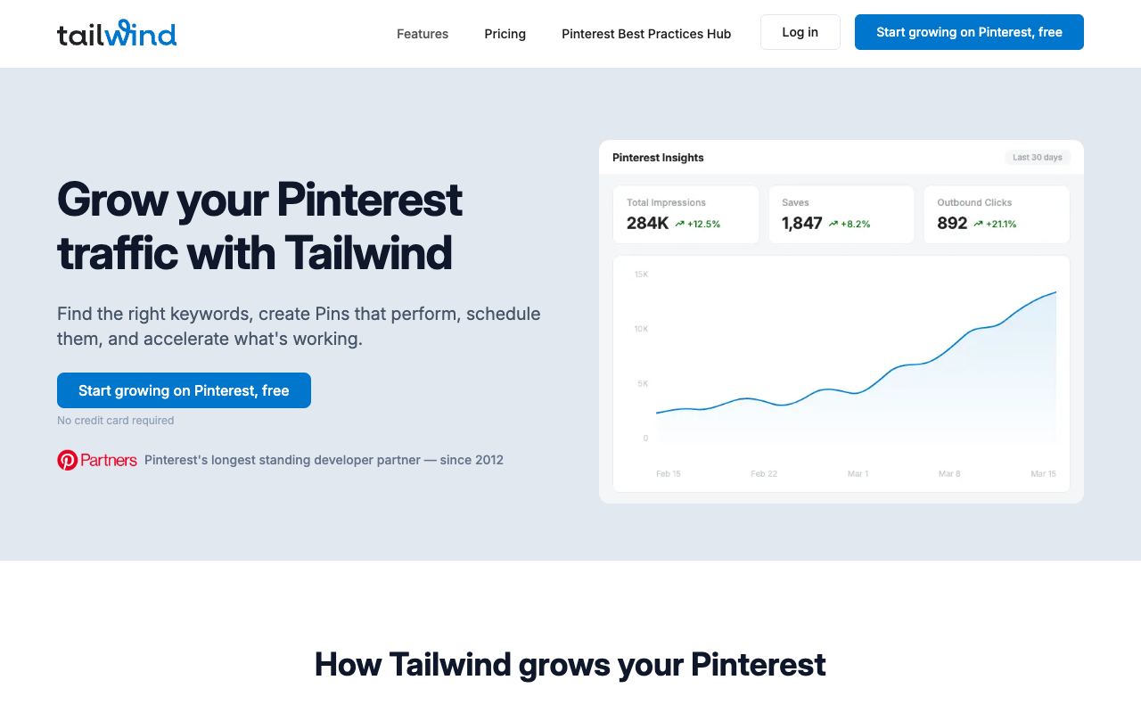 Tailwind Ghostwriter — website screenshot