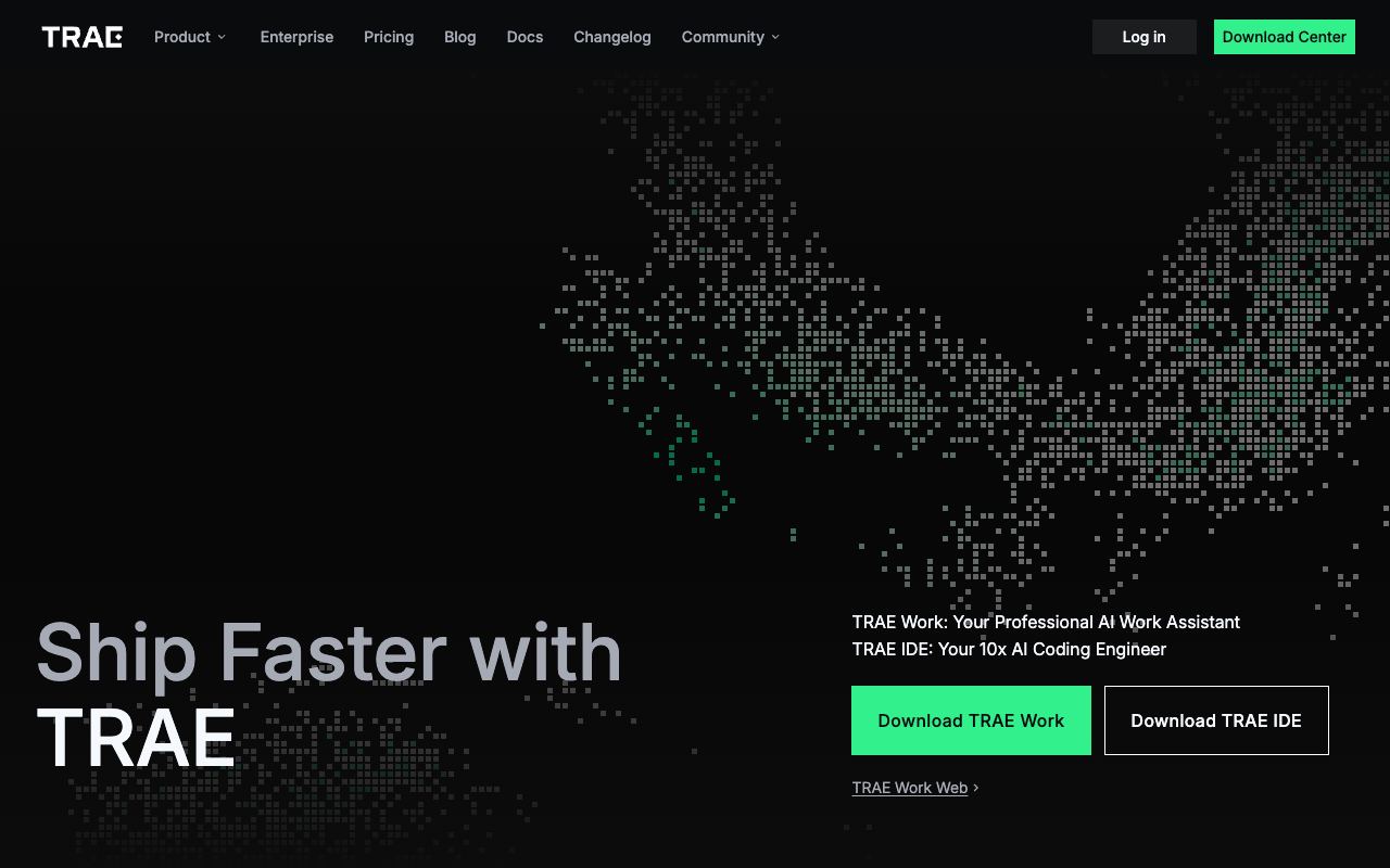 Trae — website screenshot