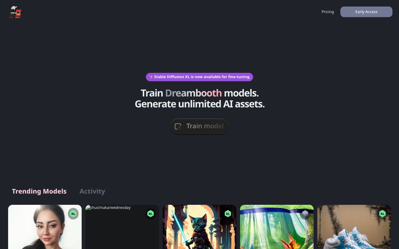 Train Engine — website screenshot