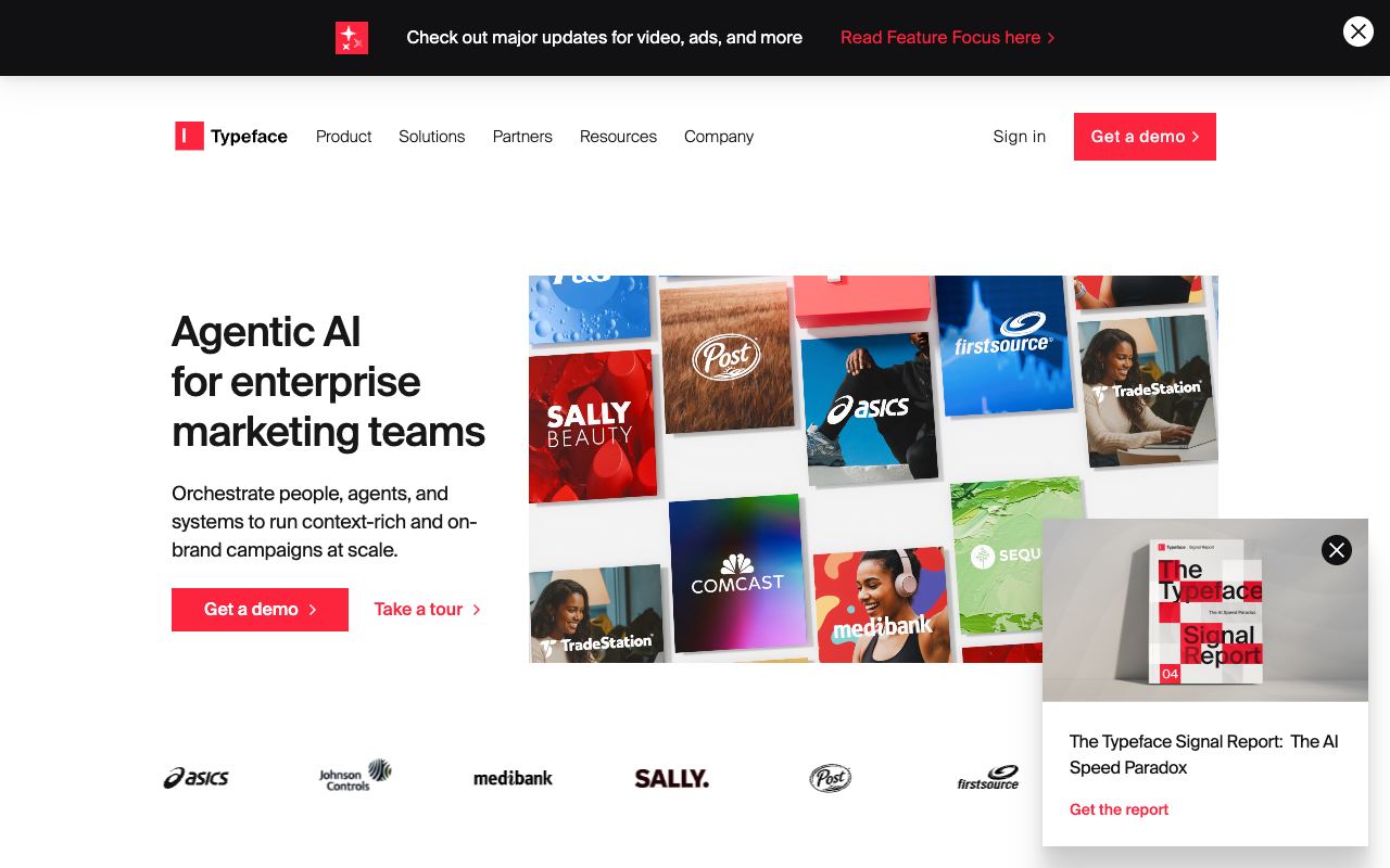 Typeface — website screenshot