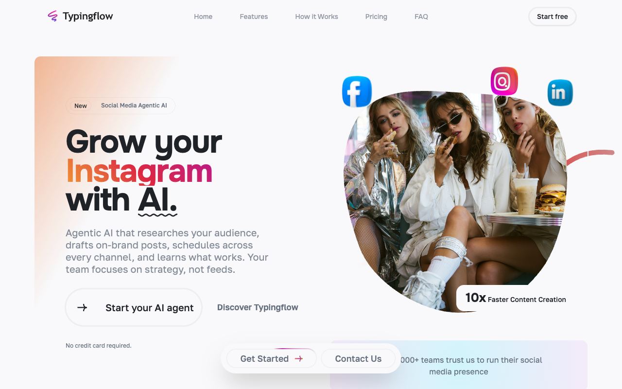 Typingflow — website screenshot