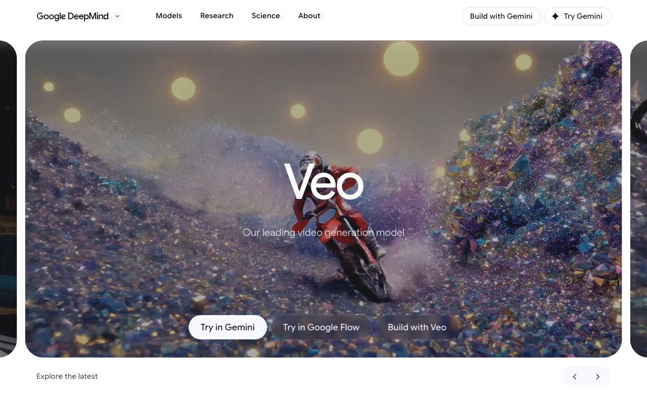 Veo — website screenshot