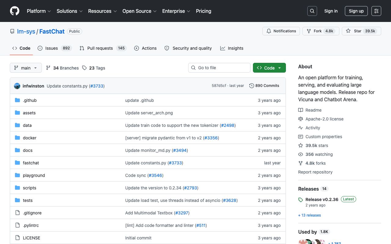 Vicuna — website screenshot