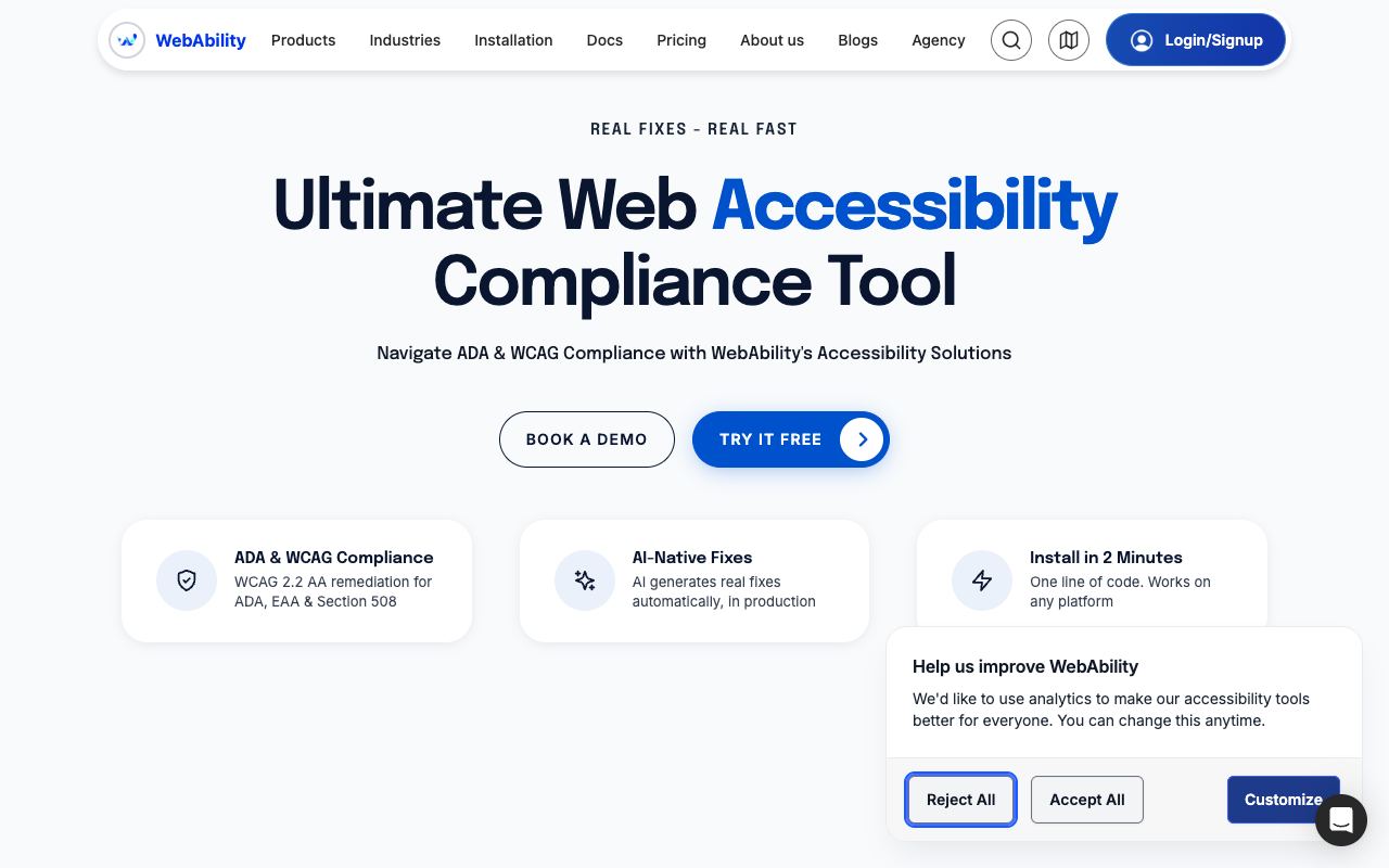 WebAbility — website screenshot